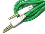 braided auxiliary cable with gold silk