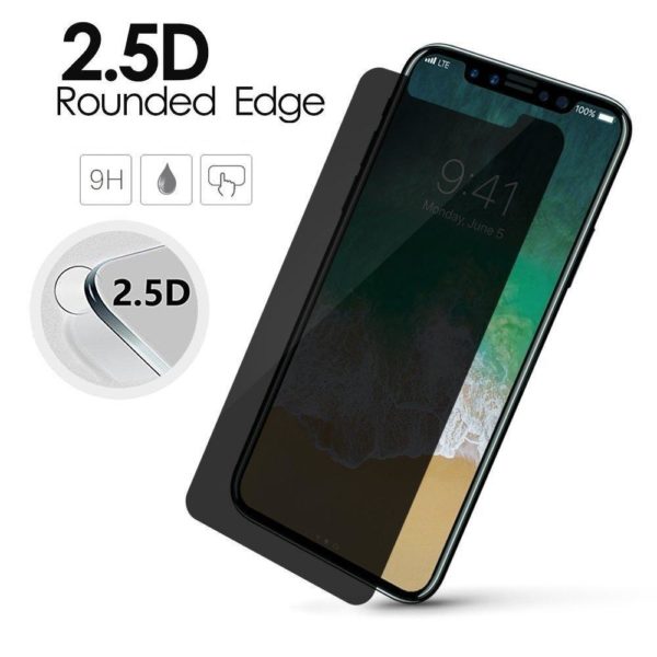 China Wholesale iPhone X Anti Spy Privacy Tempered Glass Screen Protector CHeap Factory Price Supplier Bulk Lots USA Distributor3