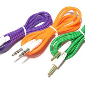 3.5mm braided aux music audio cable